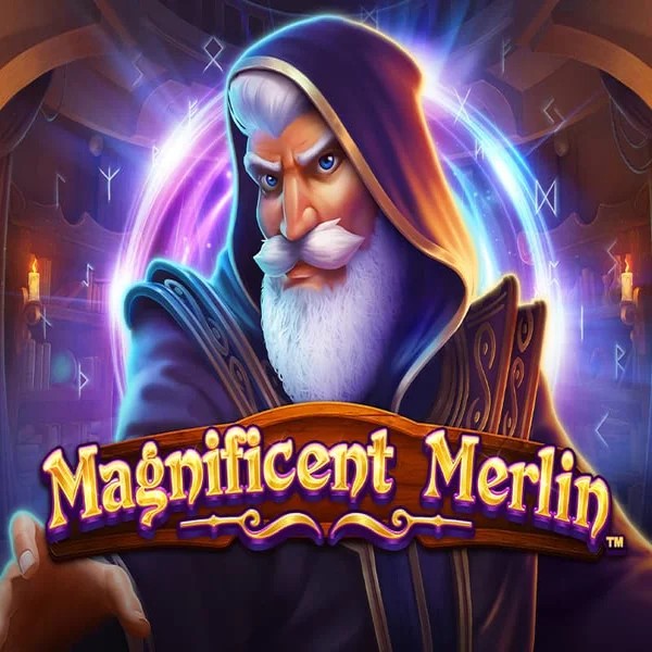 Slots logo of Magnificent Merlin from Greentube at Regal Rush Casino