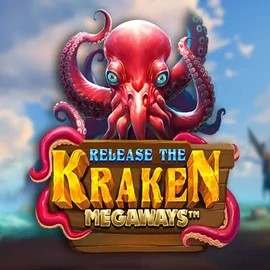 Release the Kraken Megaways slot logo by Pragmatic Play at Regal Rush Casino