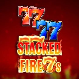 Stacked Fire 7s slot logo by Inspired Gaming at Regal Rush Casino